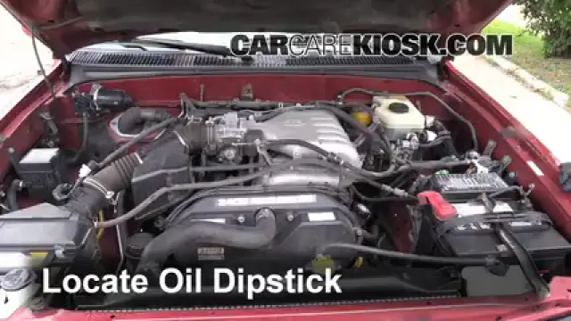 2002 Toyota 4Runner SR5 3.4L V6 Aceite Controlar nivel de aceite